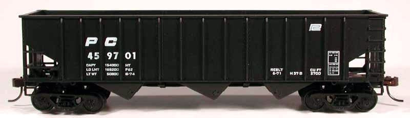 Bowser 56944 HO Penn Central 70 Ton 3-Bay 14-Panel Hopper Kit #459723