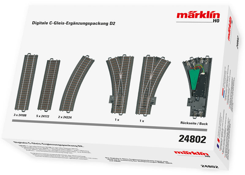 Marklin 24802 HO Scale Digital C-Track Extension Set D2