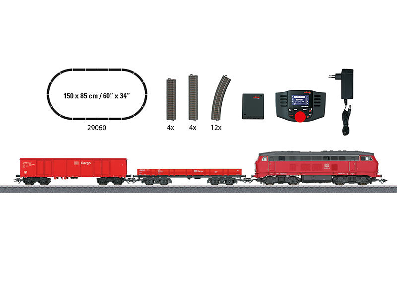 Marklin 29060 German Railroad Digital HO Diesel Freight Starter Train Set 110V