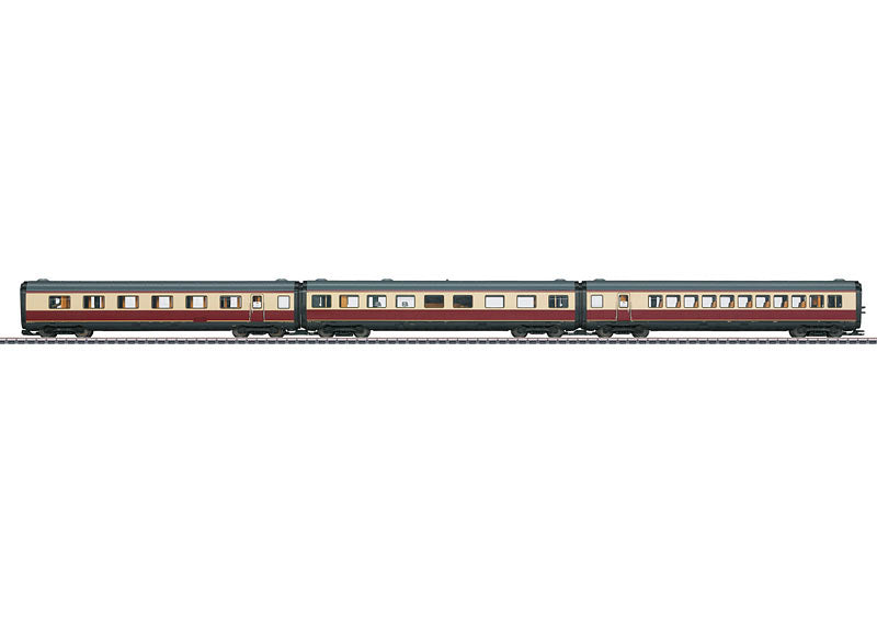 Marklin 43114 HO German Federal Class VT 11.5 TEE Passenger Car Set (3)