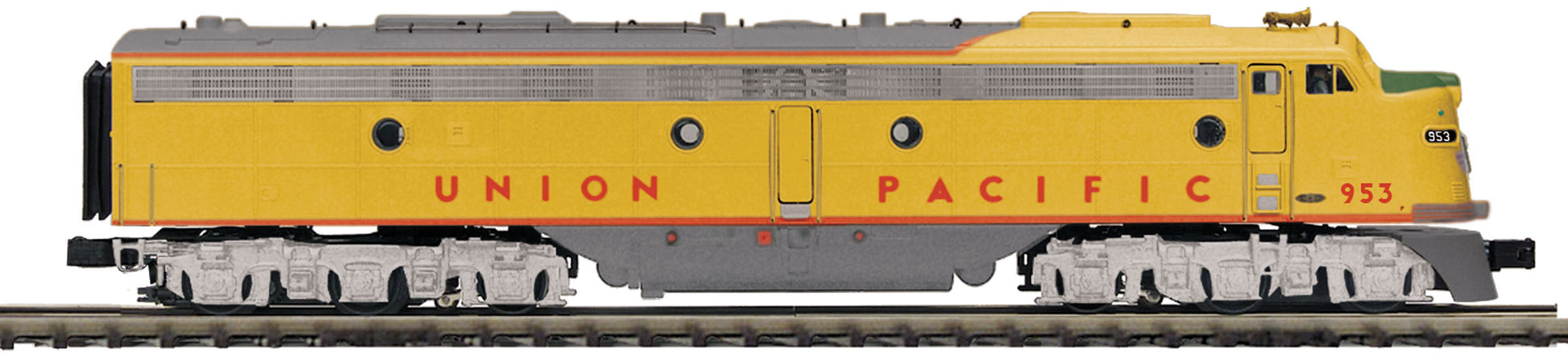 MTH 20-20614-1 Union Pacific Hi-Rail E-8 A Diesel Locomotive w/PS 3.0 #953