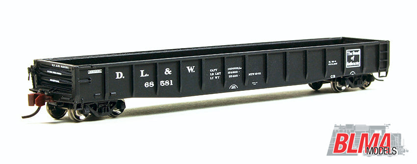 BLMA Models 14051 N Delaware, Lackawanna & Western ACF 70-Ton 52' Gondola #68581