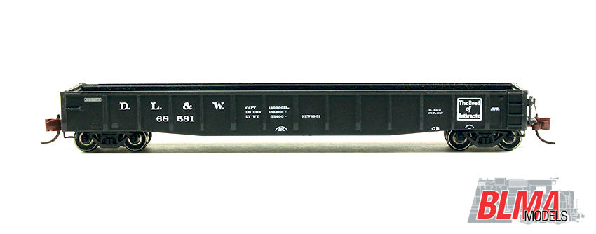 BLMA Models 14053 N Delaware, Lackawanna & Western ACF 70-Ton 52' Gondola #68724