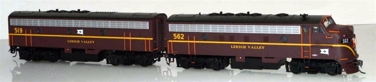 Bowser 24062 HO Lehigh Valley EMD F7A/B Diesel Locomotive LokSound/DCC #562/#519