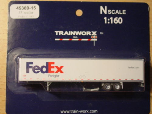 Trainworx Inc 45389-15 N 53' FedEx Freight Trailer #971985