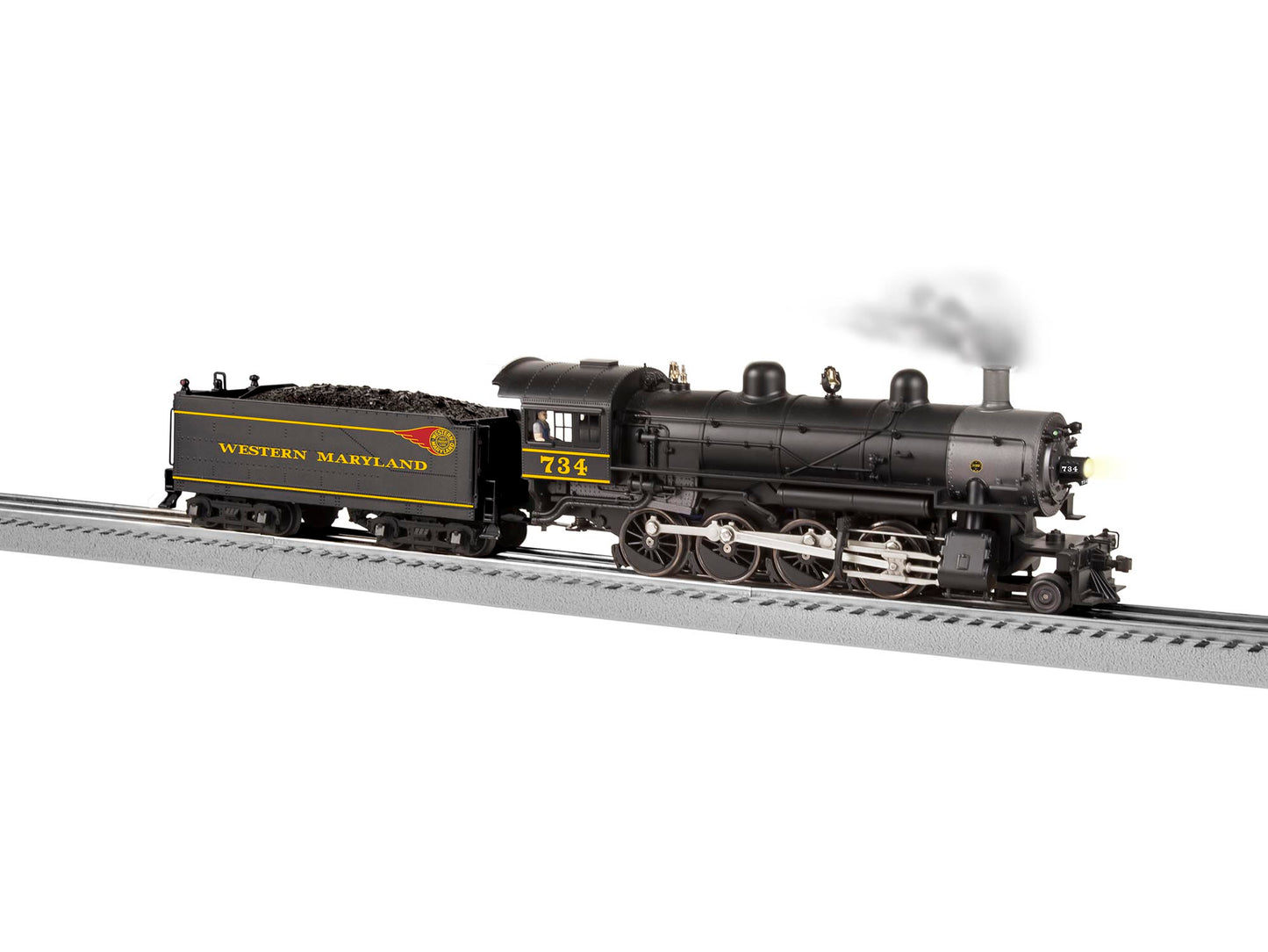 Lionel 682181 O Western Maryland 2-8-0 Steam Locomotive w/Tender #734