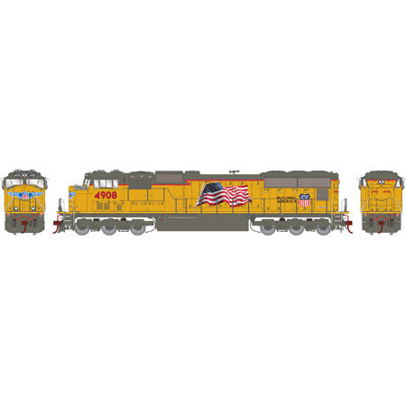 Athearn G69208 HO Union Pacific EMD SD70M Diesel Locomotive #4908