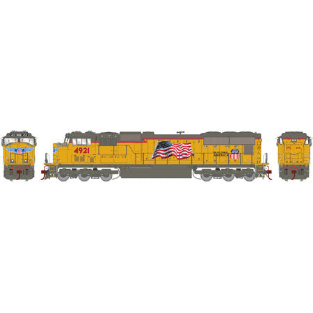 Athearn G69310 HO Union Pacific EMD SD70M Diesel Locomotive w/DCC & Sound #4921