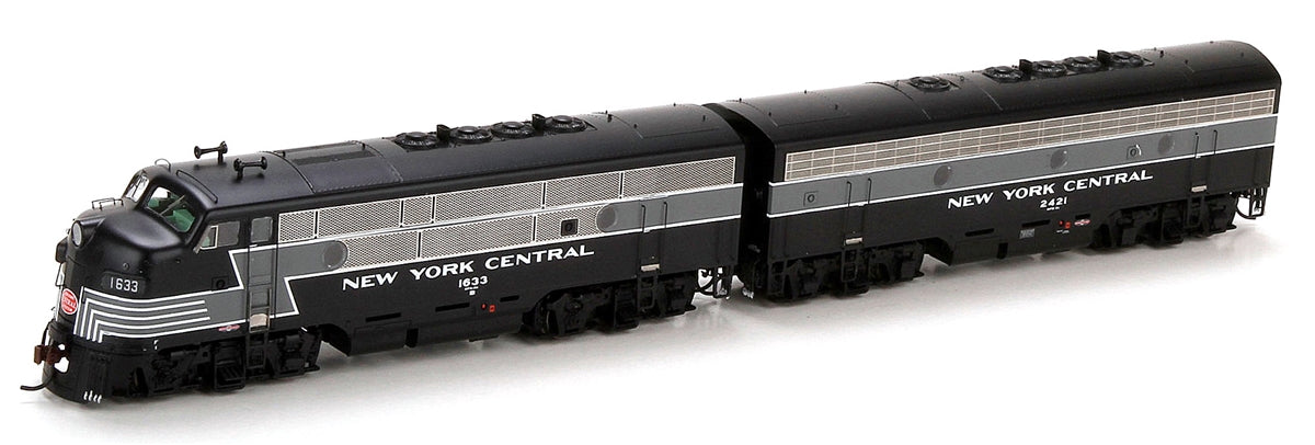 Athearn G22676 HO New York Central EMD F3A/F7B Diesel w/DCC & Sound #1634/ #2438