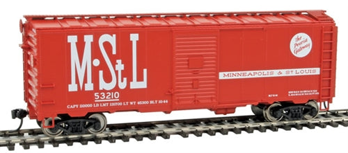 Walthers 910-1695 HO Minneapolis & St. Louis 40' AAR 1944 Boxcar #53210