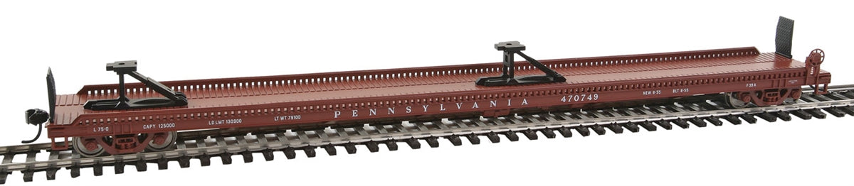 Walthers 910-5216 HO Pennsylvania Railroad 75' Piggyback Flatcar #470749