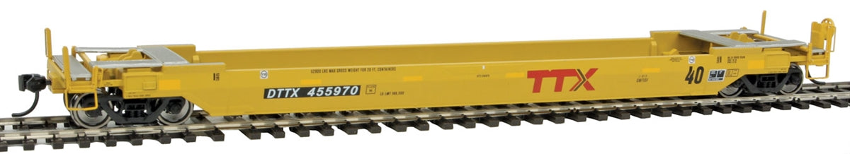 Walthers 920-109103 HO Trailer-Train DTTX Gunderson Rebuilt 40' Well Car #455970