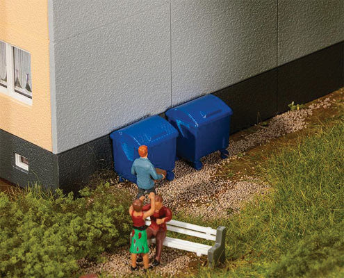 Walthers 949-4126 HO Modern Trash Containers (Pack of 2)