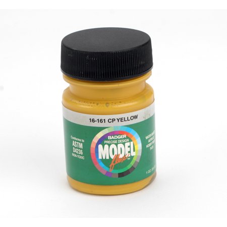 Badger 16-161 CP Yellow Modelflex Railroad Acrylic Paint - 1 oz. Bottle