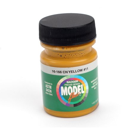 Badger 16-166 CN Yellow #11 Modelflex Railroad Acrylic Paint - 1 oz. Bottle