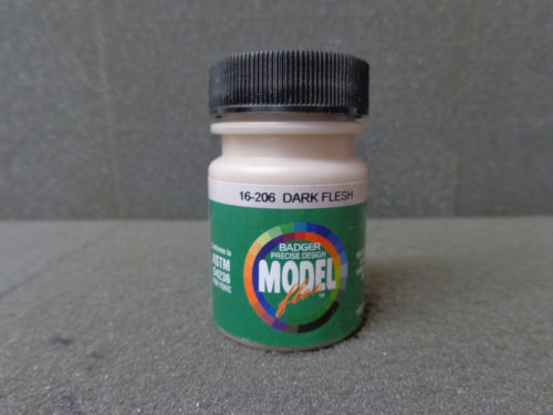 Badger 16-206 Dark Flesh Modelflex Railroad Acrylic Hobby Paint - 1 oz. Bottle