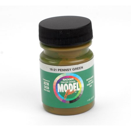 Badger 16-21 Pennsy Green Modelflex Railroad Acrylic Hobby Paint - 1 oz. Bottle