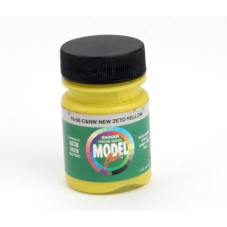 Badger 16-56 C&NW New Zeto Yellow Railroad Acrylic Paint - 1 oz. Bottle