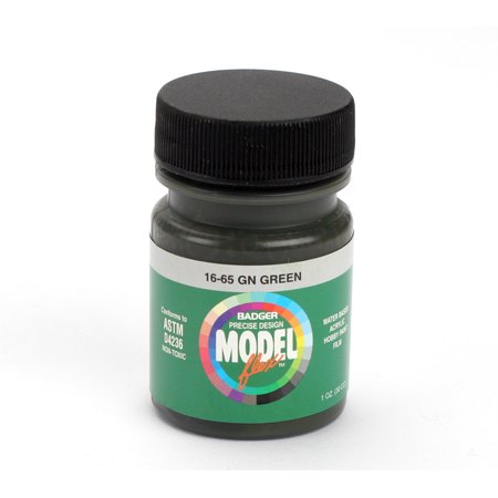 Badger 16-65 GN Green Modelflex Railroad Acrylic Paint - 1 oz. Bottle