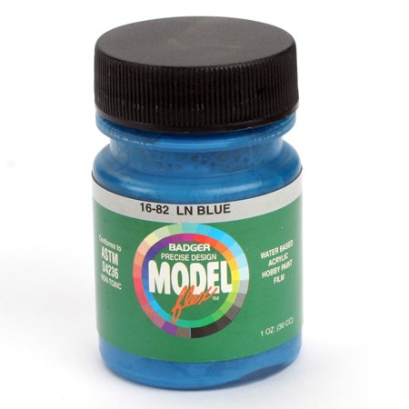 Badger 16-82 L&N Blue Modelflex Railroad Acrylic Paint - 1 oz. Bottle