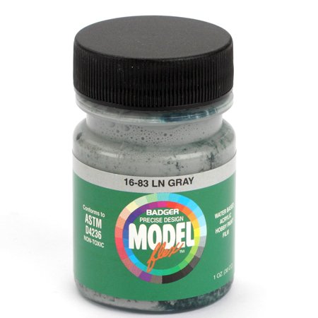 Badger 16-83 L&N Gray Modelflex Railroad Acrylic Paint - 1 oz. Bottle