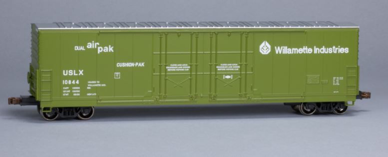Scale Trains SXT1026 HO Willamette Industries 5100 8' Double-Plug Boxcar #10844