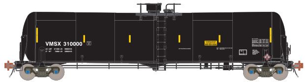 Scale Trains SXT30098 HO VMSX Trinity Rail 31,000 Crude Oil Tank Car #310000