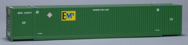 Scale Trains SXT10131 HO Emp CIMC 53' Corrugated Dry Container #3 (Set of 3)