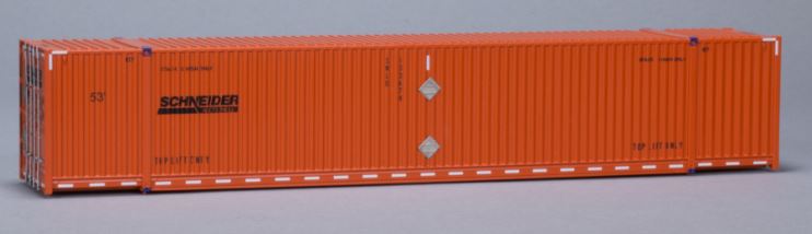 Scale Trains SXT10153 HO Schneider CIMC 53'' Dry Container Set #1 (Pack of 3)