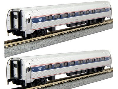 Kato 106-8002 N Amtrak Amfleet I Phase VI Coach Set A (Set of 2)