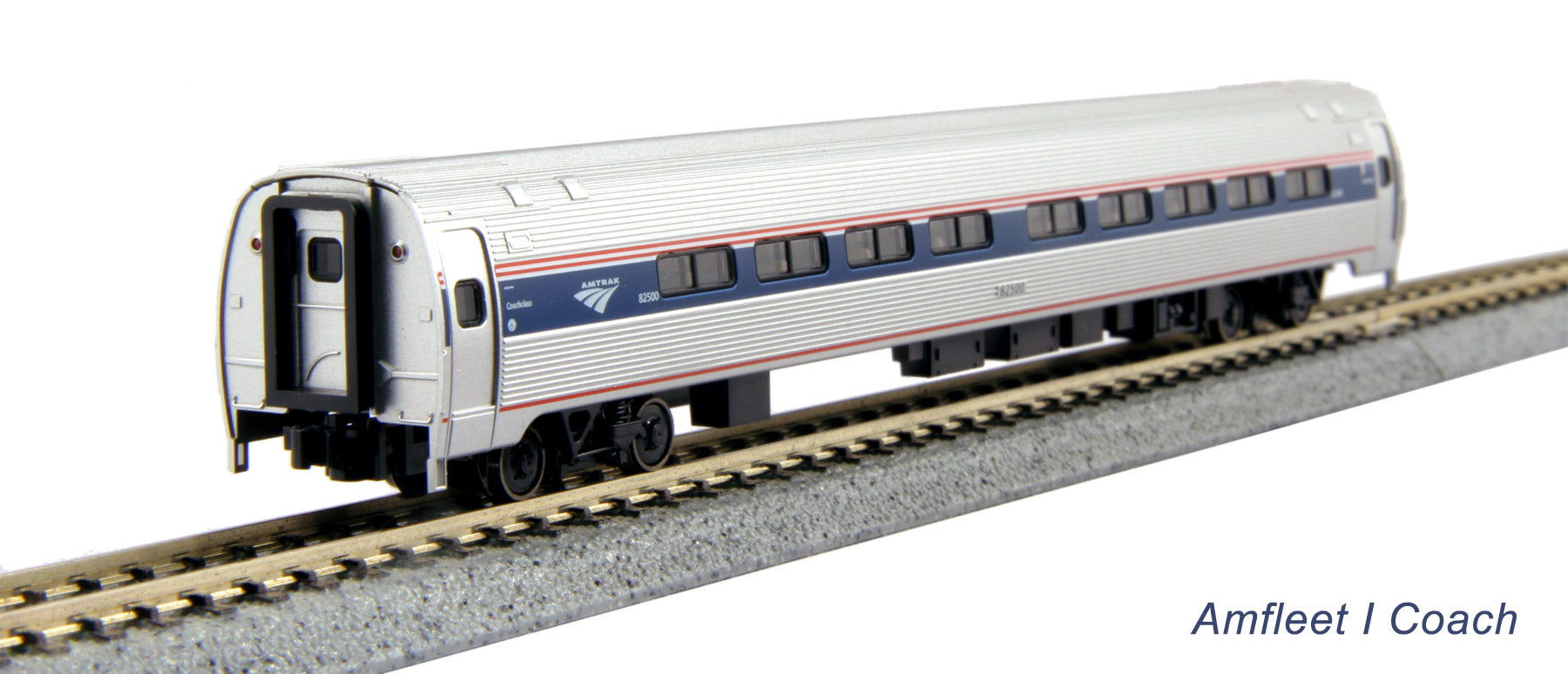 Kato 106-8003-1 N Amtrak Amfleet I Phase VI Set B w/Interior