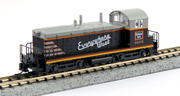 Kato 176-4367 N Chicago Burlington & Quincy EMD NW2 Diesel Locomotive #9205