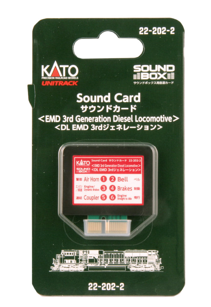 Kato 22-202-2 N EMD 3rd Generation Diesel Sound Card