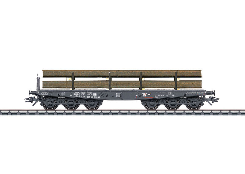 Marklin 48680 HO German Federal Railroad (DB) Type Ssym 46 Heavy-Duty Flat Car