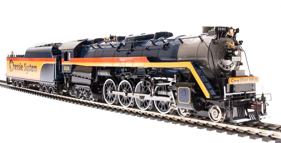 Broadway Limited 4464 HO Chessie Reading T1 4-8-4 w/Paragon3 Sound/DC/DCC #2101