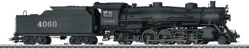 Marklin 37935 HO AT&SF "Mikado" Steam Locomotive with a Tender MFX+ w/Sound
