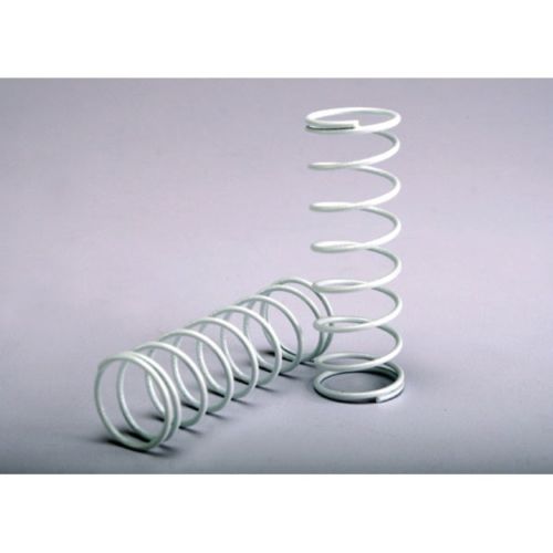 Traxxas 2458A White Front Springs (2): NRU, NST 2.5, SLH