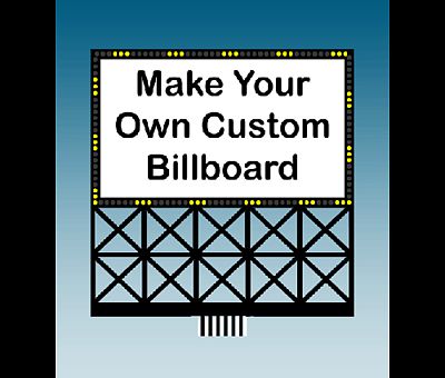 Miller Engineering 882351 HO/O Customizable Animated Neon Billboard