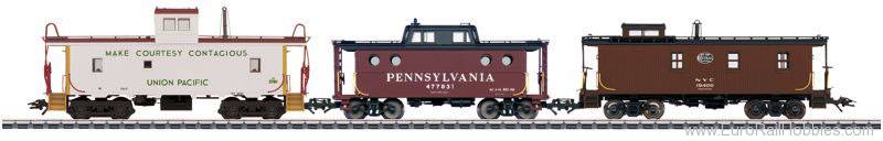 Marklin 45706 HO American Caboose Set (3)