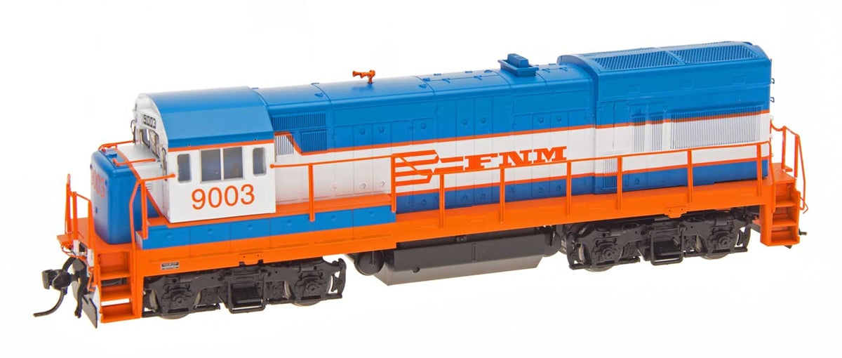 InterMountain 49457 HO Ferrocarriles Nacion Mex GE U18B w/DCC (2-T Blue, Orange)
