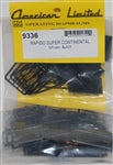 American Limited Models 9336 HO Rapido Pass Cars Black Diaphragms (Pack of 6)