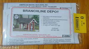 American Model Builders 490 Laser Art Branchline Depot O Scale Kit