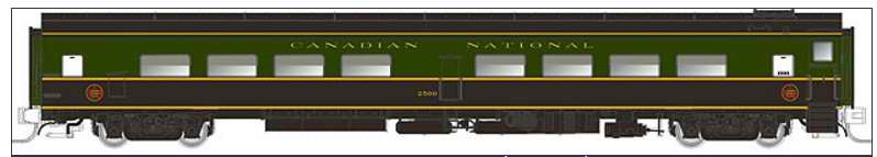 Rapido Trains 503010 N Canadian National Cafe-Bar-Lounge #2502