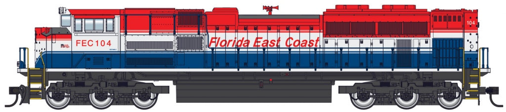 Walthers 910-19817 HO Florida East Coast EMD SD70ACe #104