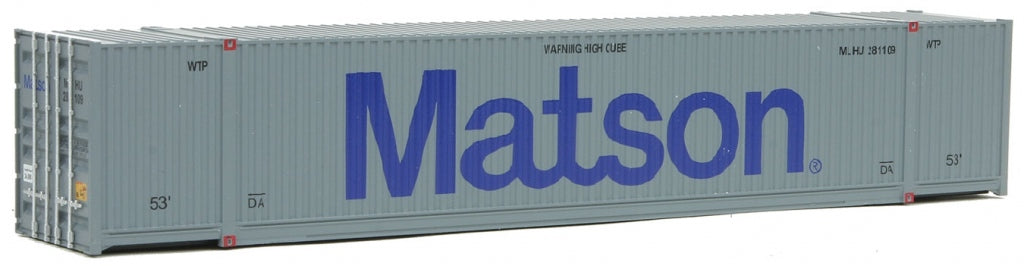 Walthers 949-8516 HO Matson 53' Singamas Corrugated-Side Container
