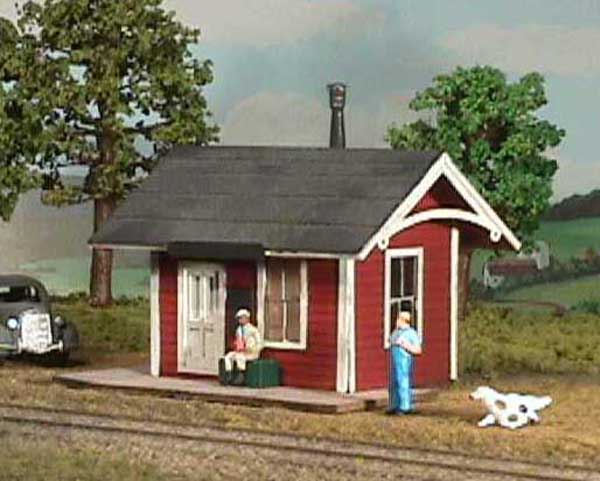 American Model Builders 490 Laser Art Branchline Depot O Scale Kit