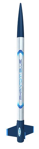 Estes 2483 Phantom Blue Flying Model Rocket