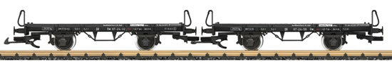 LGB 41038 G MBS Pair of Flat Cars (2)