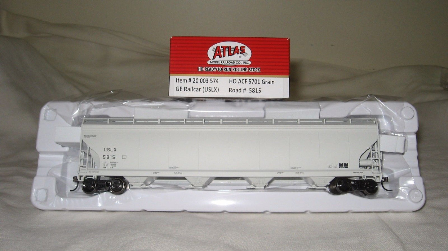 Atlas 20003574 HO GE Railcar ACF 5701 4-Bay Grain Hopper #5815