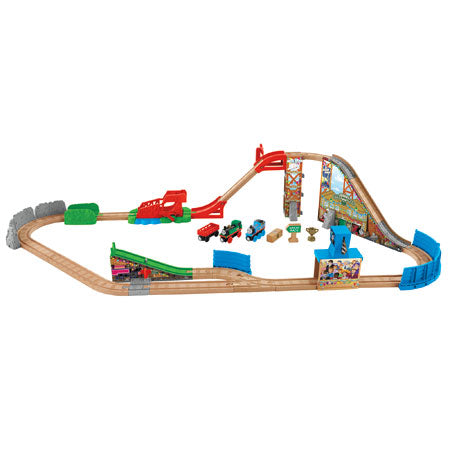 Fisher Price DFW97 Thomas & Friends™ Wooden Railway Race Day Relay Set